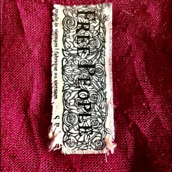 Free People Asymmetrical Plum Sparkle Tank Top, SM - Picture 7 of 7